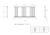 Törölközőszárító radiátor elektromos fűtőpatronnal 50 x 100 cm - Nero Italia C-400W (fekete)
