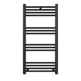 Törölközőszárító radiátor 50 x 100 cm - fekete