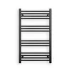 Törölközőszárító radiátor elektromos fűtőpatronnal 60 x 100 cm - Nero Italia AF14-400W (fekete)