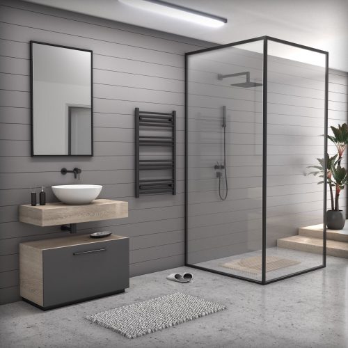 Törölközőszárító radiátor - 60 x 100 cm