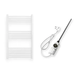 Törölközőszárító radiátor elektromos fűtőpatronnal 60 x 100 cm - Nero Italia -C-400W (fehér)