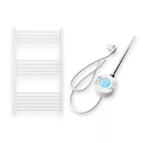   Törölközőszárító radiátor elektromos fűtőpatronnal 60 x 100 cm - Nero Italia S-400W (fehér)