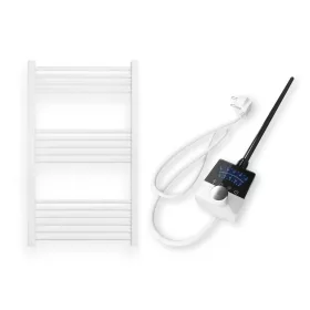 Törölközőszárító radiátor elektromos fűtőpatronnal 50 x 120 cm - Nero Italia -AF-13-400W (fehér)