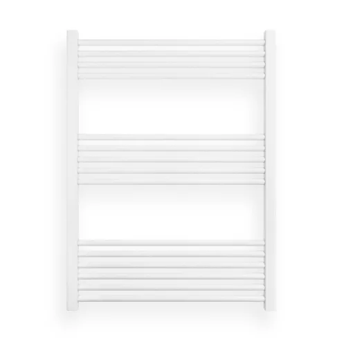 Törölközőszárító radiátor elektromos fűtőpatronnal 75 x 100 cm - Nero Italia S-400W (fehér)