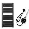 Törölközőszárító radiátor elektromos fútőpatronnal 50 x 110 cm - Nero Italia 400W (fekete)