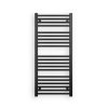 Törölközőszárító radiátor elektromos fútőpatronnal 50 x 110 cm - Nero Italia 400W (fekete)