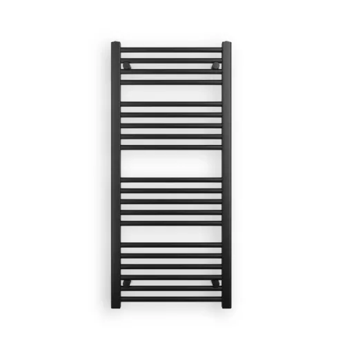 Törölközőszárító radiátor elektromos fútőpatronnal 50 x 110 cm - Nero Italia 400W (fekete)