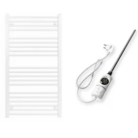 Törölközőszárító radiátor elektromos fűtőpatronnal 60 x 110 cm - Nero Italia -C-400W (fehér)