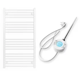   Törölközőszárító radiátor elektromos fűtőpatronnal 60 x 110 cm - Nero Italia S-400W (fehér)