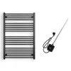 Törölközőszárító radiátor elektromos fűtőpatronnal 75 x 110 cm - Nero Italia AF05-600W (fekete)