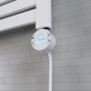 Törölközőszárító radiátor elektromos fűtőpatronnal 50 x 120 cm - Nero Italia S-400W (fehér)