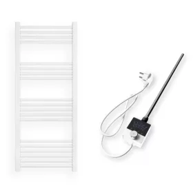 Törölközőszárító radiátor elektromos fűtőpatronnal 50 x 120 cm - Nero Italia -AF-13-400W (fehér)