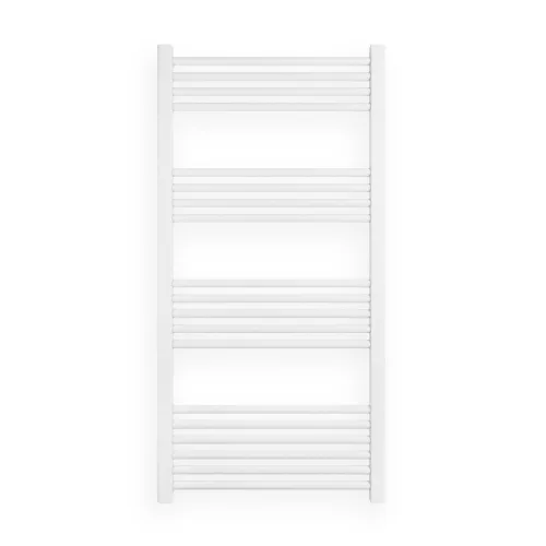 Törölközőszárító radiátor elektromos fűtőpatronnal 60 x 100 cm - Nero Italia S-400W (fehér)