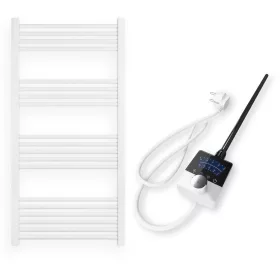 Törölközőszárító radiátor elektromos fűtőpatronnal 60 x 120 cm - Nero Italia -AF-13-400W (fehér)