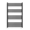 Törölközőszárító radiátor elektromos fútőpatronnal 75 x 120 cm - Nero Italia 400W (fekete)