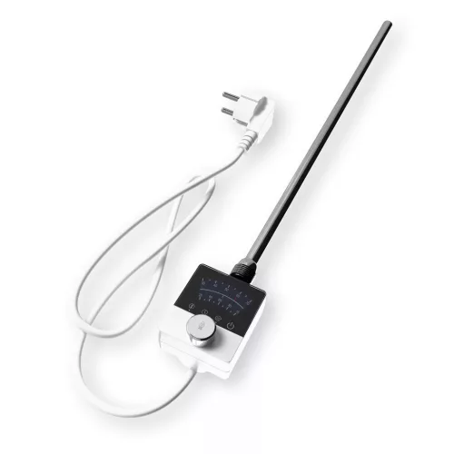 Törölközőszárító radiátor elektromos fűtőpatronnal 75 x 120 cm - Nero Italia -AF-13-400W (fehér)