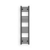 Törölközőszárító radiátor elektromos fútőpatronnal 30 x 130 cm - Nero Italia AF-13-400W (fekete)