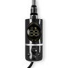 Törölközőszárító radiátor elektromos fűtőpatronnal 40 x 130 cm - Nero Italia C-400W (fekete)