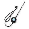 Törölközőszárító radiátor elektromos fűtőpatronnal 40 x 130 cm - Nero Italia S-400W (fekete)