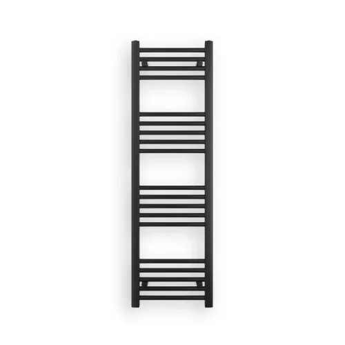 Törölközőszárító radiátor elektromos fűtőpatronnal 40 x 130 cm - Nero Italia AF-14-400W (fekete)