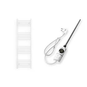 Törölközőszárító radiátor elektromos fűtőpatronnal  40 x 130 cm - Nero Italia -C-400W (fehér)