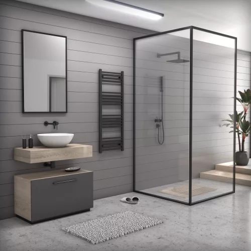 Törölközőszárító radiátor 50 x 130 cm - NERO Italia