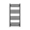 Törölközőszárító radiátor elektromos fűtőpatronnal 60 x 130 cm - Nero Italia AF-05-400W (fekete)