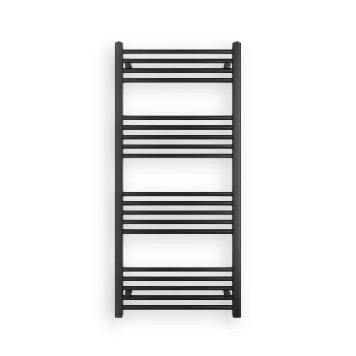 Törölközőszárító radiátor elektromos fűtőpatronnal 60 x 130 cm - Nero Italia AF-14-400W (fekete)