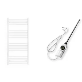 Törölközőszárító radiátor elektromos fűtőpatronnal 60 x 130 cm - Nero Italia -C-400W (fehér)