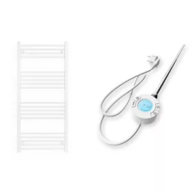   Törölközőszárító radiátor elektromos fűtőpatronnal 60 x 130 cm - Nero Italia S-400W (fehér)