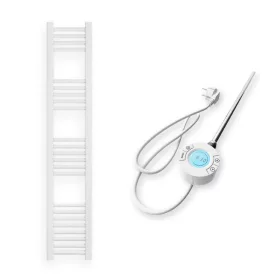   Törölközőszárító radiátor elektromos fűtőpatronnal 30 x 140 cm - Nero Italia S-400W (fehér)