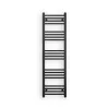 Törölközőszárító radiátor elektromos fűtőpatronnal 40 x 140 cm - Nero Italia AF-14-400W (fekete)