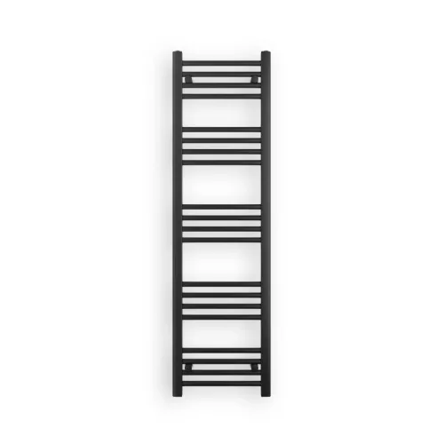 Törölközőszárító radiátor elektromos fűtőpatronnal 40 x 140 cm - Nero Italia AF-14-400W (fekete)