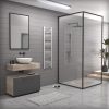 Törölközőszárító radiátor elektromos fűtőpatronnal 40 x 140 cm - Nero Italia -AF-13-400W (fehér)
