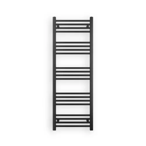 Törölközőszárító radiátor elektromos fútőpatronnal 50 x 140 cm - Nero Italia 400W (fekete)