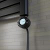 Törölközőszárító radiátor elektromos fűtőpatronnal 60 x 140 cm - Nero Italia S-600W (fekete)