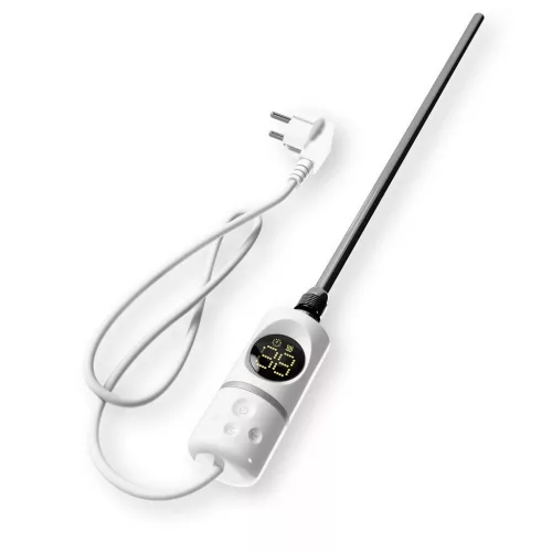 Törölközőszárító radiátor elektromos fűtőpatronnal 60 x 140 cm - Nero Italia C-600W (fehér)
