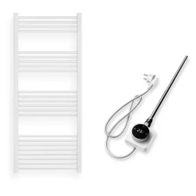   Törölközőszárító radiátor elektromos fűtőpatronnal 60 x 140 cm - Nero Italia AF-14-600W (fehér)