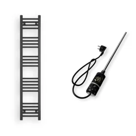   Törölközőszárító radiátor elektromos fűtőpatronnal 30 x 150 cm - Nero Italia C-400W (fekete)