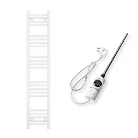   Törölközőszárító radiátor elektromos fűtőpatronnal 30 x 150 cm - Nero Italia C-400W (fehér)