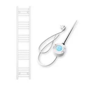   Törölközőszárító radiátor elektromos fűtőpatronnal 30 x 150 cm - Nero Italia S-400W (fehér)