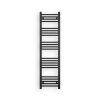 Törölközőszárító radiátor elektromos fútőpatronnal 40 x 150 cm - Nero Italia AF-13-400W (fekete)