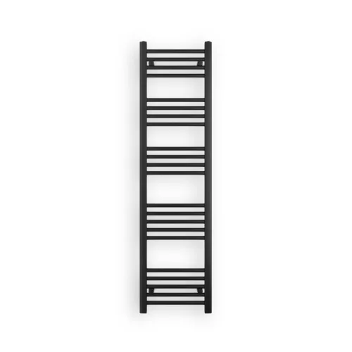 Törölközőszárító radiátor elektromos fútőpatronnal 40 x 150 cm - Nero Italia 400W (fekete)
