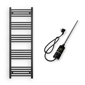   Törölközőszárító radiátor elektromos fűtőpatronnal 50 x 150 cm - Nero Italia C-600W (fekete)