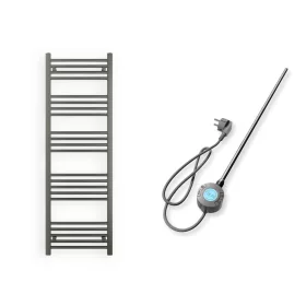   Törölközőszárító radiátor elektromos fűtőpatronnal 50 x 150 cm - Nero Italia S-600W (szürke)