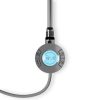 Törölközőszárító radiátor elektromos fűtőpatronnal 50 x 150 cm - Nero Italia S-600W (szürke)