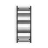 Törölközőszárító radiátor elektromos fűtőpatronnal 60 x 150 cm - Nero Italia AF14-600W (fekete)