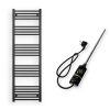 Törölközőszárító radiátor elektromos fűtőpatronnal 50 x 160 cm - Nero Italia C-600W (fekete)