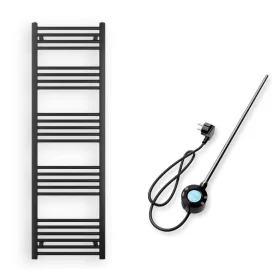   Törölközőszárító radiátor elektromos fűtőpatronnal 50 x 160 cm - Nero Italia S-600W (fekete)