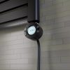 Törölközőszárító radiátor elektromos fűtőpatronnal 50 x 160 cm - Nero Italia S-600W (fekete)
